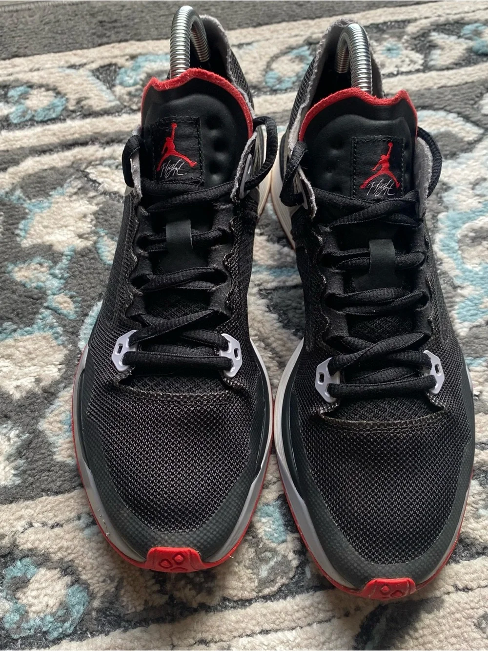 Air Jordan 89 Racer Flight Black Red Shoes Sneakers Mens Size 8.5 AQ3747-006